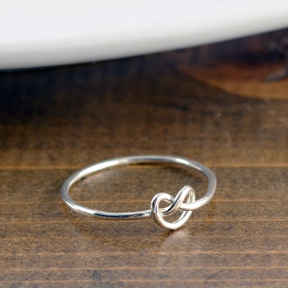 sterling silver knot ring