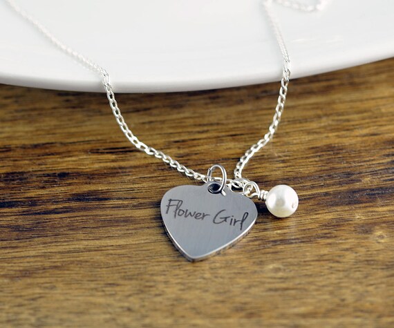 flower girl necklace gift