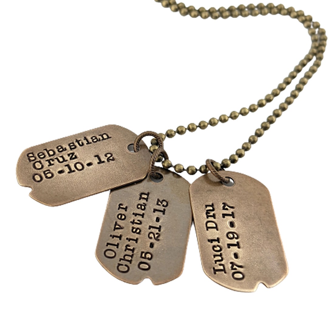 Dog tag name necklace new arrivals
