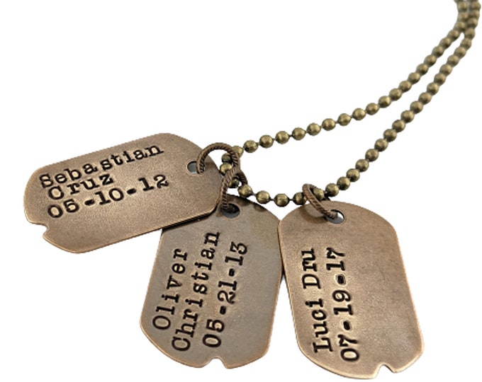 Mens Necklace, Mens Gift, Mens Jewelry, Dog Tag Necklace, Dog Tag Jewelry, Gift for Dad, Husband Gift, Dad Necklace, Gift for Him