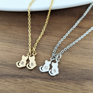 Personalized Cat Necklace, Cat Mom, Cat Lover Gift, Cat Lover Gift Jewelry, Animal Lover Gift, Cat Necklace for Women