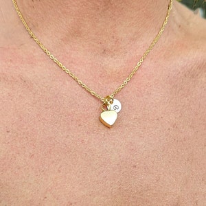 Cremation Jewelry, Ash Jewelry, Heart Cremation Pendant, Urn Necklace For Ashes, Silver Rose Gold Heart Necklace, Initial Cremation Necklace