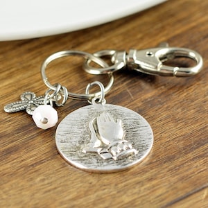 Serenity Keychain - Serenity Prayer Keyring Keychain, Personalized Keychain, Christian Gifts, Religious Gifts, Scripture Jewelry