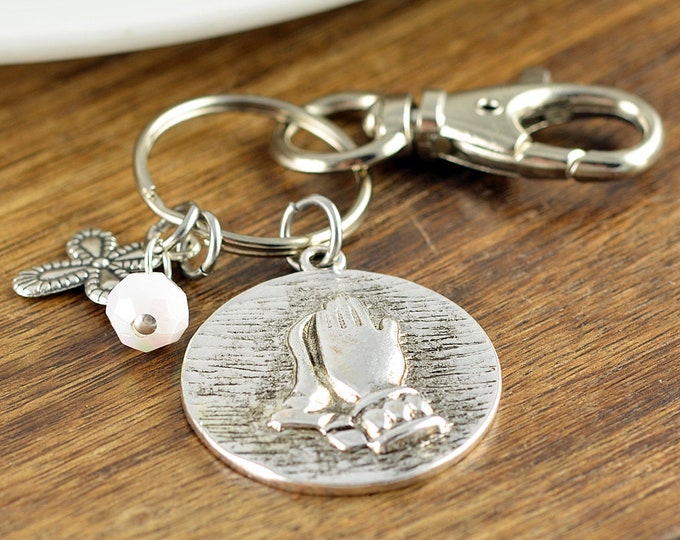 Serenity Keychain - Serenity Prayer Keyring Keychain, Personalized Keychain, Christian Gifts, Religious Gifts, Scripture Jewelry