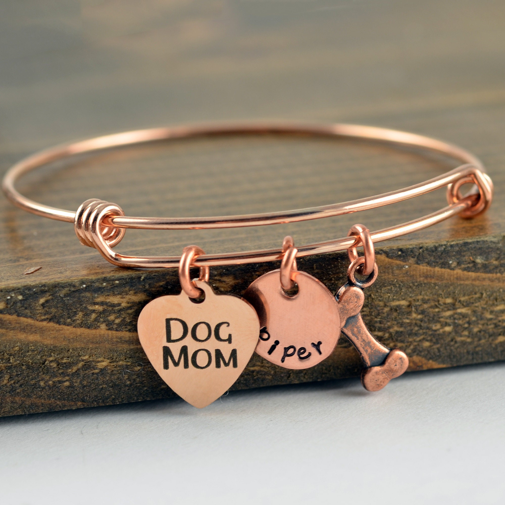 dog mom charm bracelet