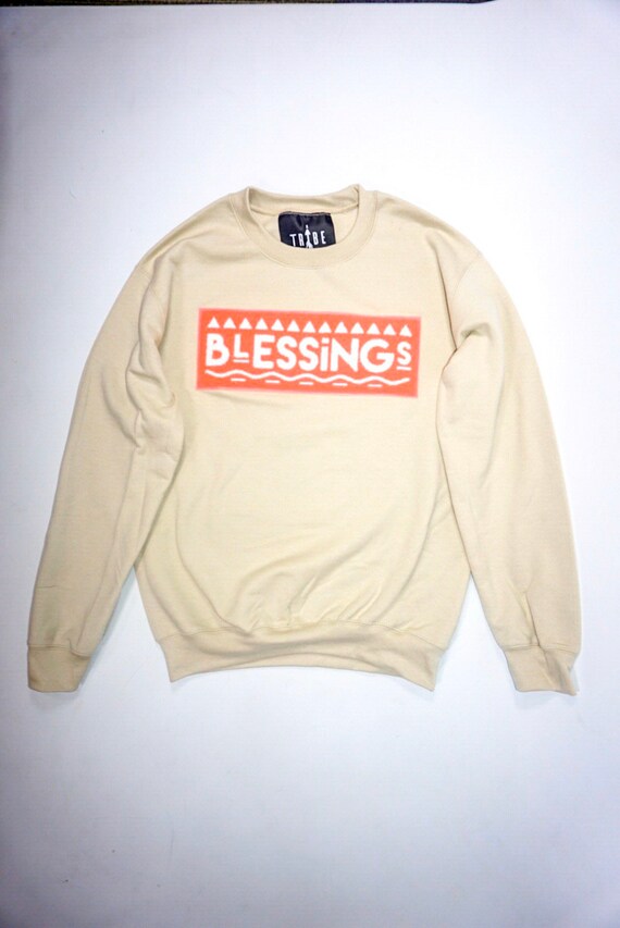 tan crewneck sweater
