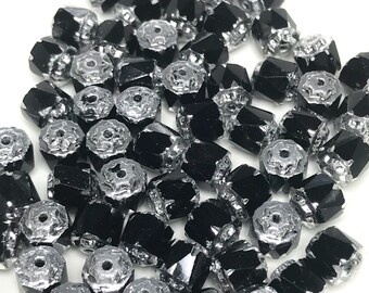Sterling Silver Jewelry Themed Beads Black Solid 9.09 mm 12.73 mm Reflections Black Enamel Mama Panda Bead 