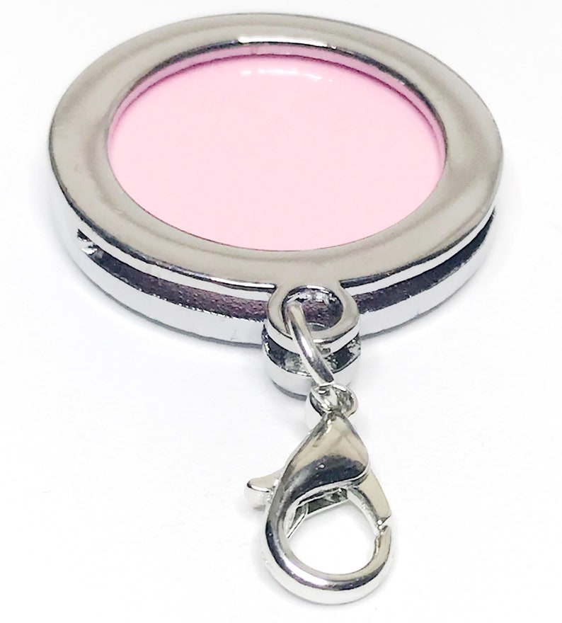 BULK Wholesale Round Circle Photo Charm w Clasp Bridal Wedding Silver Rhinestone Crystal Double Sided Picture Frame Memorial Free Ship!