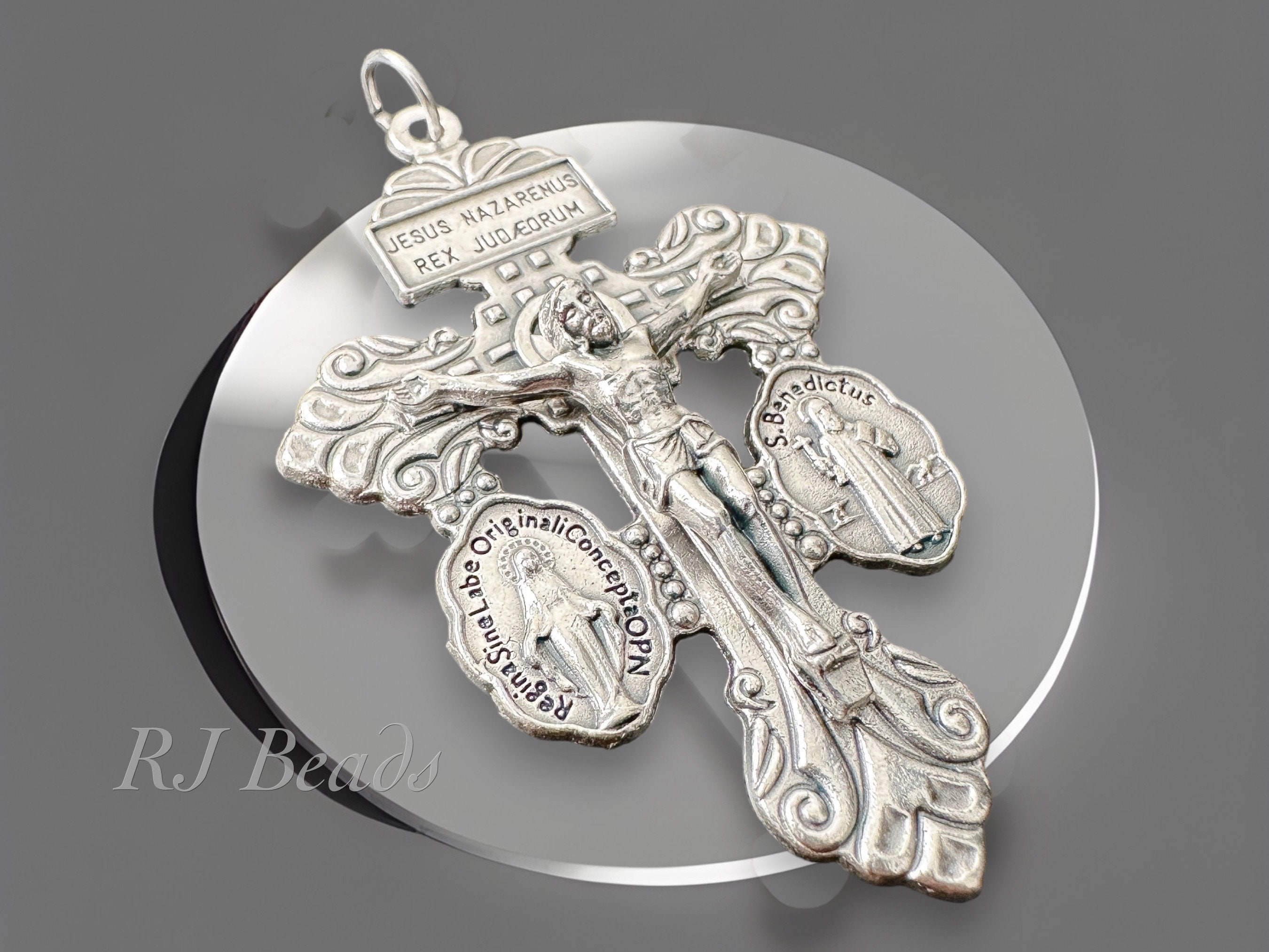 Clearance Crucifix Charms / Mini Christian Cross Charm (12pcs / 9mm x 18mm / Tibetan Silver) Religious Charm Catholic Jewelry Necklace Bracelet CHM968