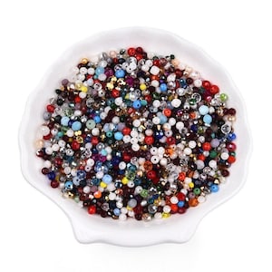 1500+ Tiny Glass Bead Mix • Assorted Colors & Shapes, Jewelry Making Supply
