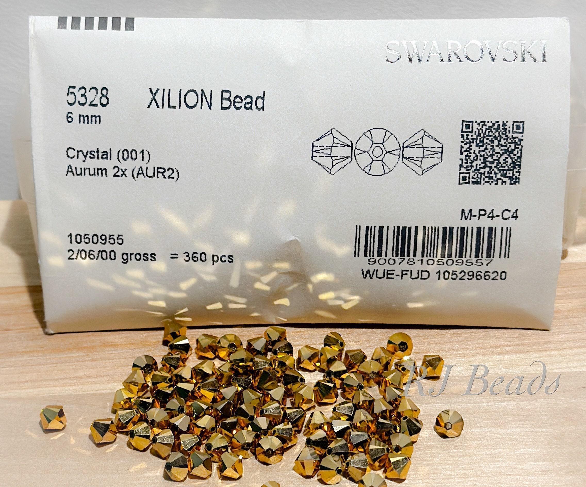 Cuentas Bicono De Cristal Swarovski 5328 XILION En Oro Rosa (001 ROGL) Originales Para Hacer Joyas * Todos Los Tamaños * Sin Aranceles Para EE. UU. - España