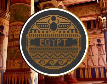 Egypt Cross Stitch Pattern: Travel Chart (PDF Download)