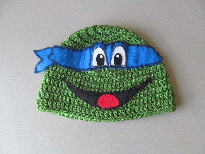 Crocheted TMNT Leonardo Hat for children
