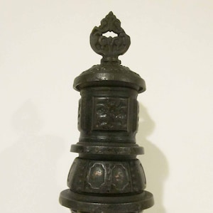 Early Cast Iron Parlor Stove Still Bank