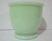 Vintage Jeanette Jadite Match Holder Egg Cup