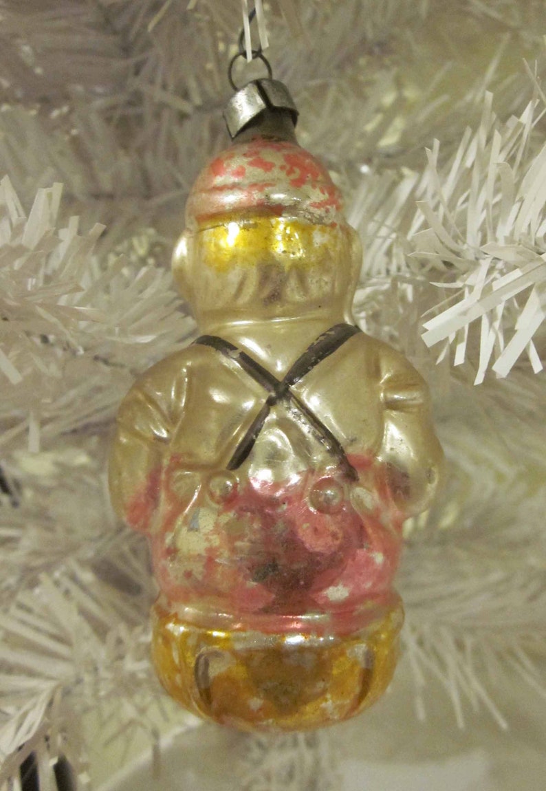 Delightful Western Germany Bear and Accordion Player in Lederhosen Christmas Tree Ornaments Holiday Decoration