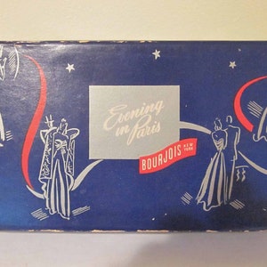 Vintage Bourjois Evening in Paris New York Two Bars of Embossed Soap in Original Box Not Used 1950s