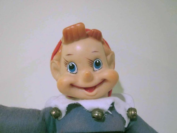 vintage christmas elf doll