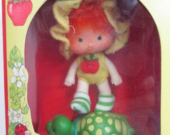 Vintage Boxed Apple Dumpling Tea Time Turtle Doll and Toy 1980
