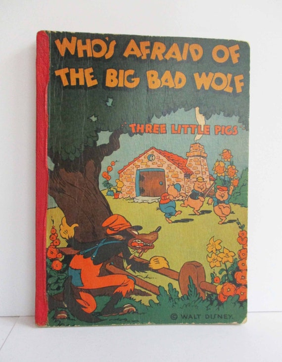 1933年製 ウォルト・ディズニーの「三匹の子豚」ソフトブック - Etsy 日本