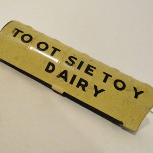 Tootsie Toy Dairy Tanker Tin Litho Top Only 1930s