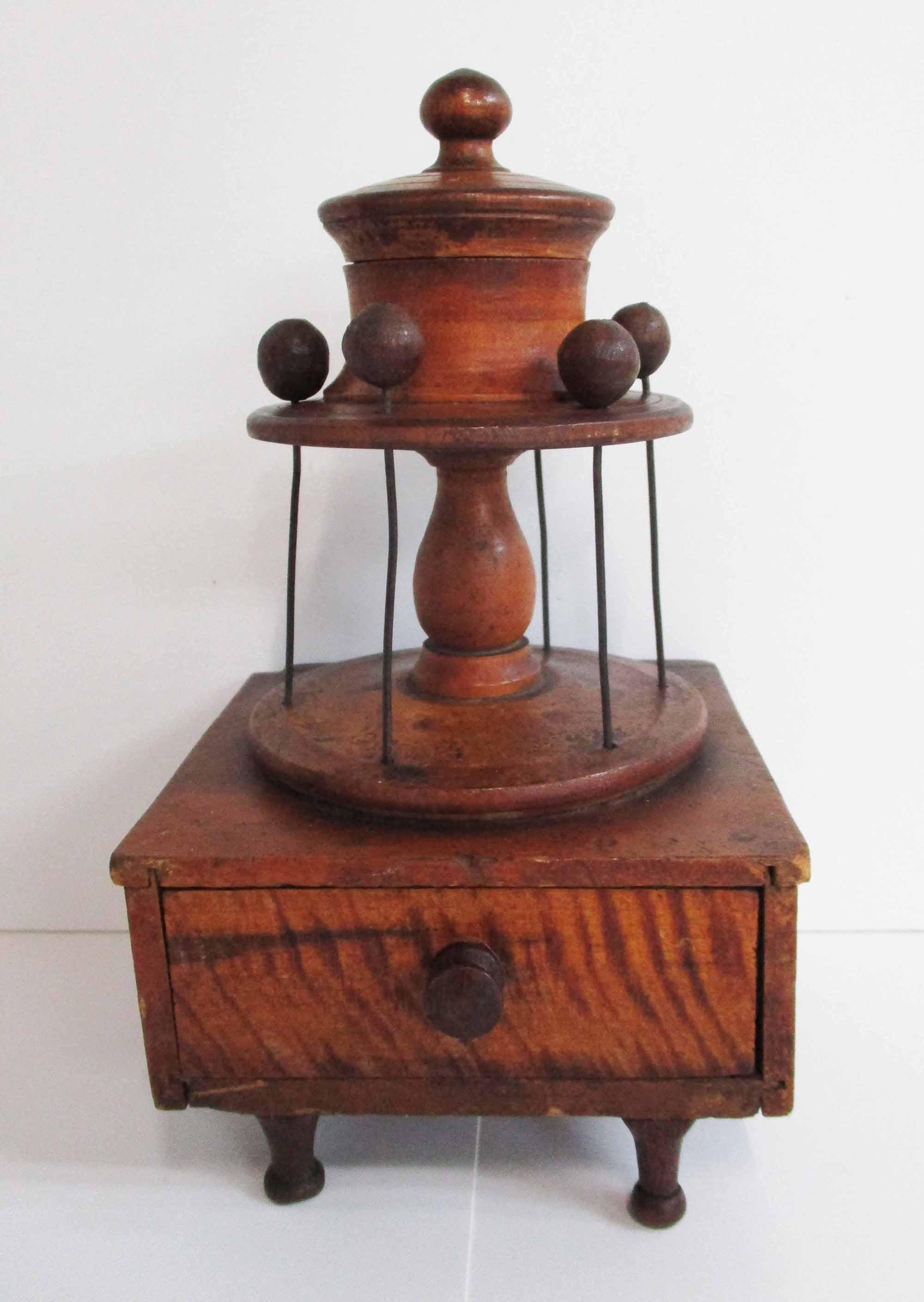 スプールキャビネット 糸什器 引き出し フランスアンティーク Antique