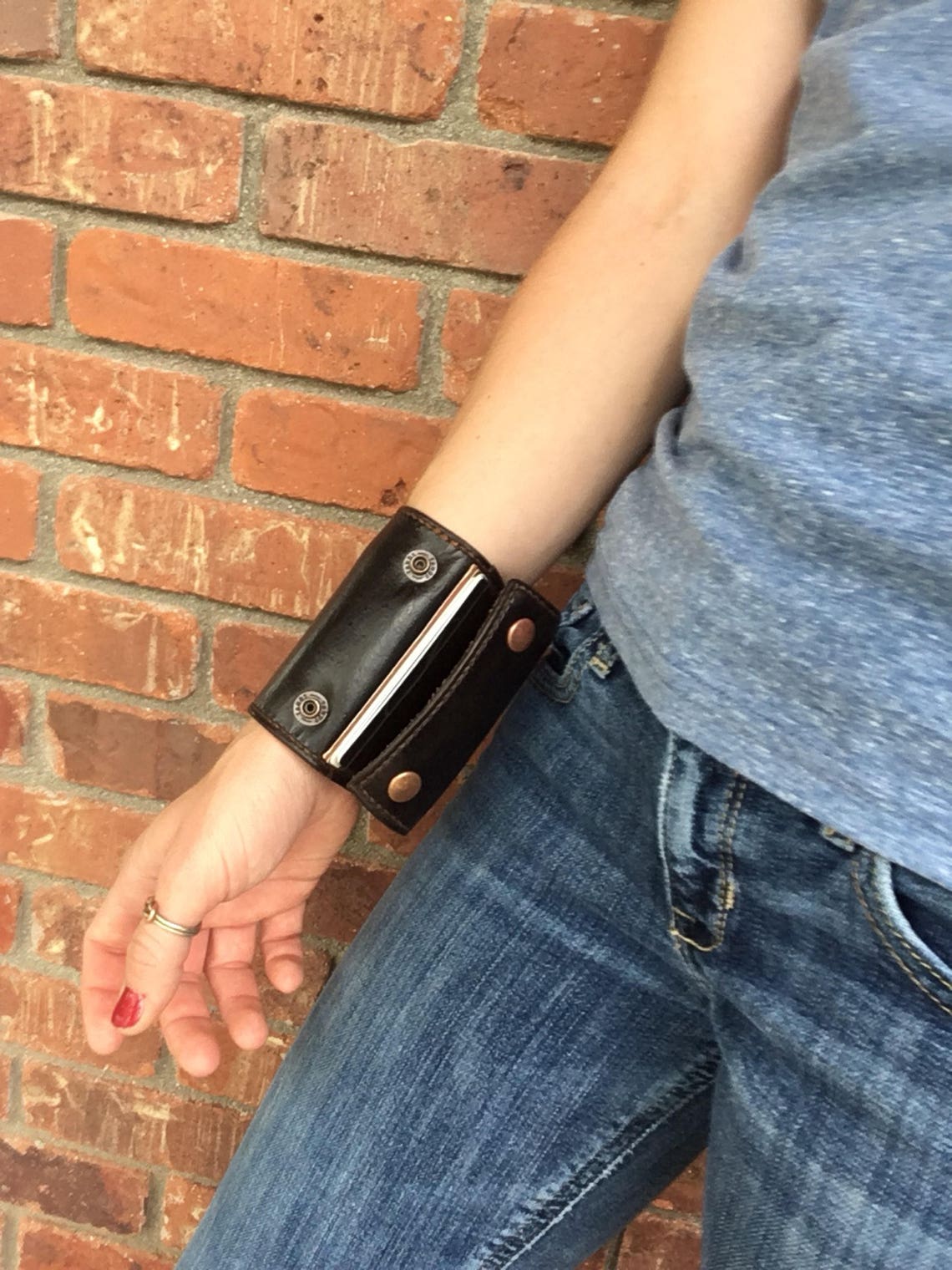 Wrist Wallet Leather Wrist Wallet Women Travel Gift for Women Etsy