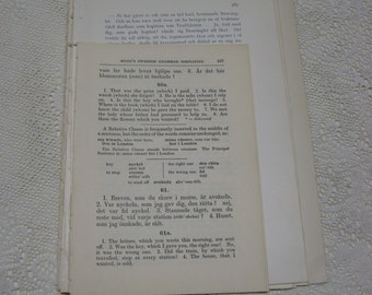 Swedish Book Pages,Foreign Language,16 Pages,Vintage Paper,Junk Journal,EphemeraPack,Swedish/English Language,Scrapbook Paper,Swedish Music