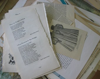 Vintage Paper Ephemera Pack, 250+ Pages, Junk Journal,Collage Supplies