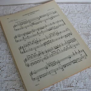 Music Pages,20 Book Pages,Vintage Paper,Vintage Music,Sheet Music,Craft Paper,Art Supply,Scrapbook Paper,Junk Journal,Circa 1934,Full Sheets