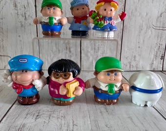 Vintage Fisher Price Little People & Little Tikes Figures Lot of 7 Betty Dan