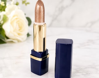 Estee Lauder 186 Tiger Eye Pure Color Long Lasting Lipstick Metallic Bronze Gold