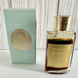 Vintage Estee Lauder YOUTH DEW 1/4 oz Mini Bottle Bath Oil NEW Old Stock w/Box