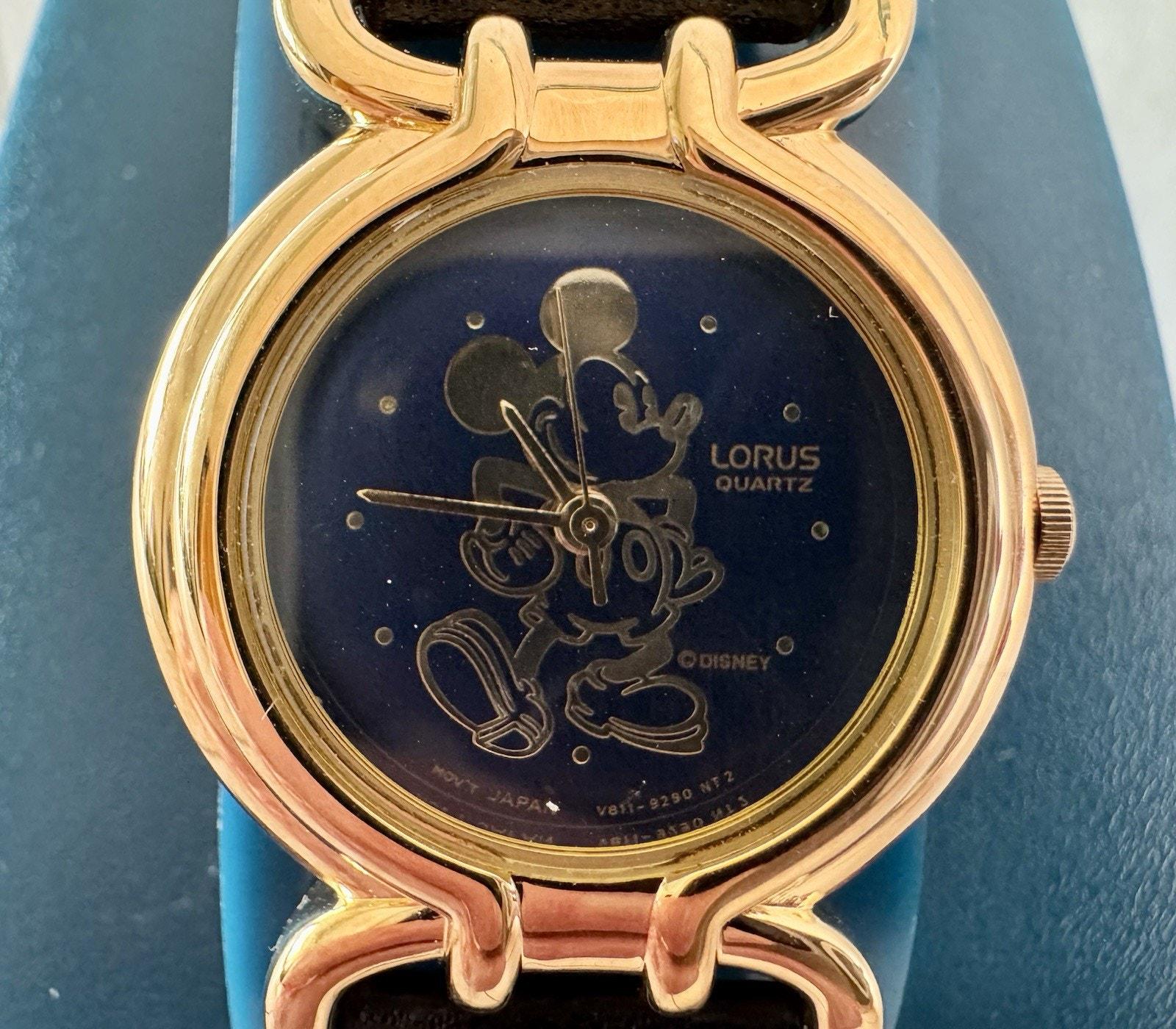 Vintage Disney Lorus Mickey Mouse Quartz Watch ~ Blue Face  display picture 2