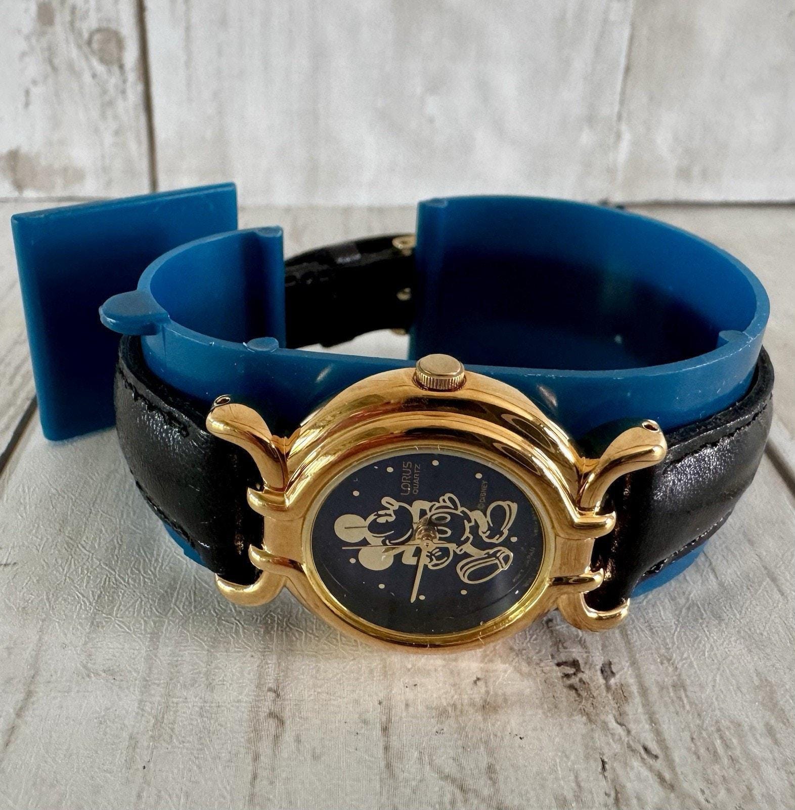 Vintage Disney Lorus Mickey Mouse Quartz Watch ~ Blue Face  display picture 1