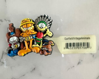 Vintage Jibbitz Garfield Village Animals Shoe Charm Village People Parody 2006
