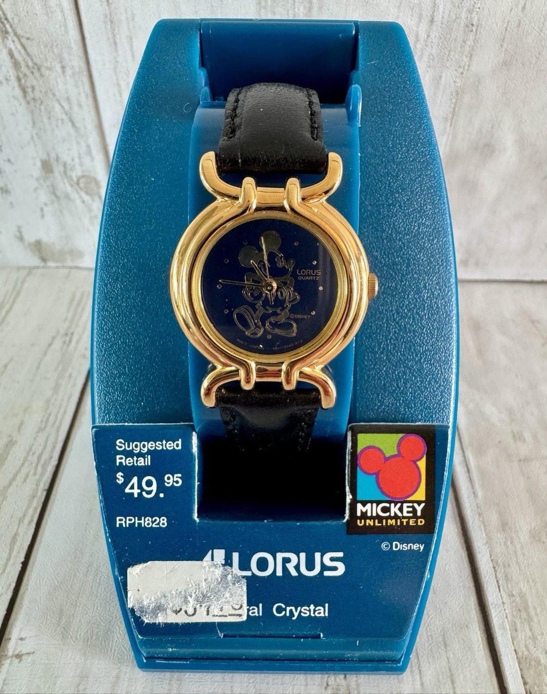 Vintage Disney Lorus Mickey Mouse Quartz Watch ~ Blue Face  display picture 3