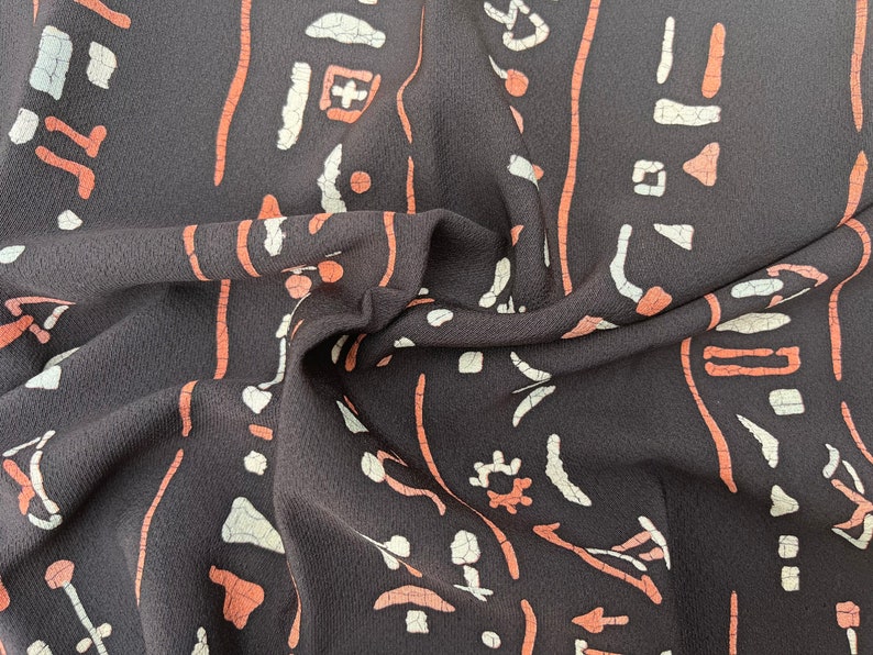 Kimono Fabric Vintage Japanese Silk Panel Yardage Recycled Remnants