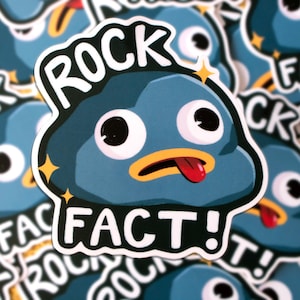Rock fact! Vinyl Sticker | OTGW