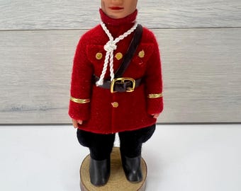 Vintage Royal Canadian Mounted Police Collector Doll 6'' Tall