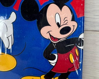 Vintage 90s Mickey Mouse Wallpaper Border, Disney Kids Decor (15