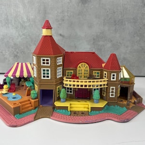 Vintage 1994 Bluebird Polly Pocket Magical Mansion 90s Dollhouse -INCOMPLETE-