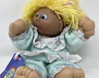 Vintage Simba Baby Face Doll with Cute Flannel Pajamas Clothing approx 11'' Tall