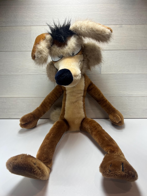 Vintage Large Wile. E Coyote 24” Poseable Plush Doll Mighty Star