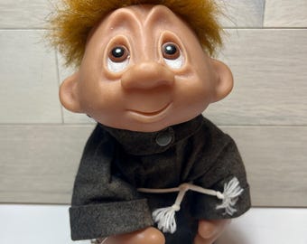 Vintage 1982 Norfin Monk Thomas Dam 10'' Troll Doll #243