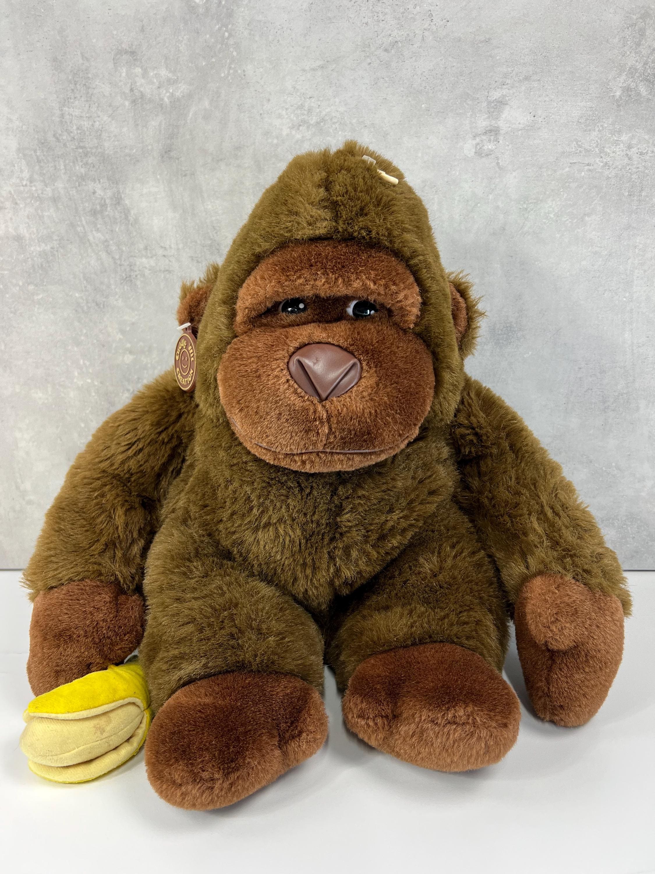 Vintage Cuddle Wit Creation 14'' Brown Gorilla With Banana