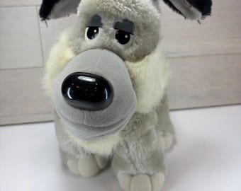 Vintage Tonka Pooch Patrol 1990 Rascal Husky Gray 10" Plush Stuffed Animal