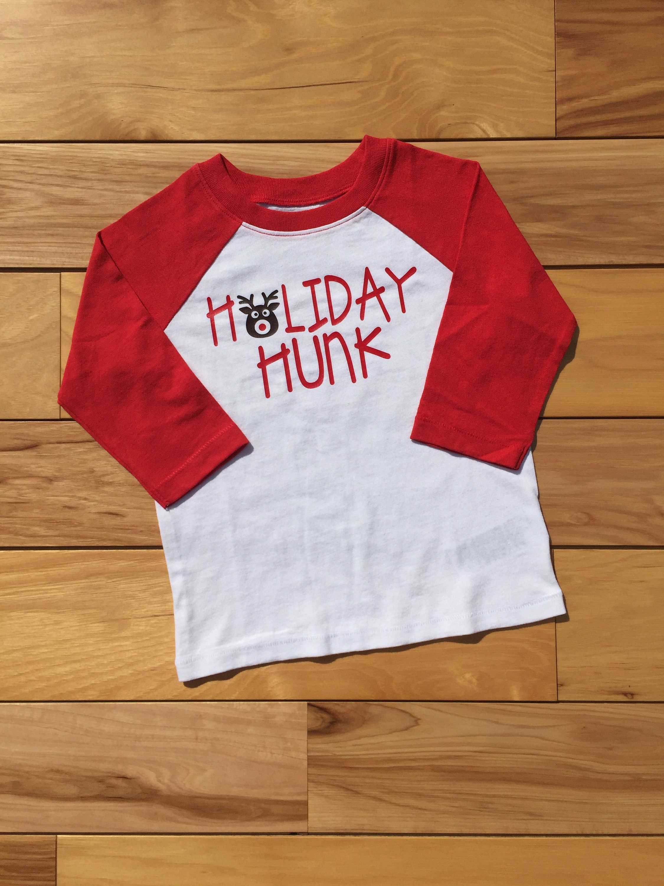 Toddler Boy Christmas Shirt Boy Christmas Shirt Holiday Hunk  Etsy