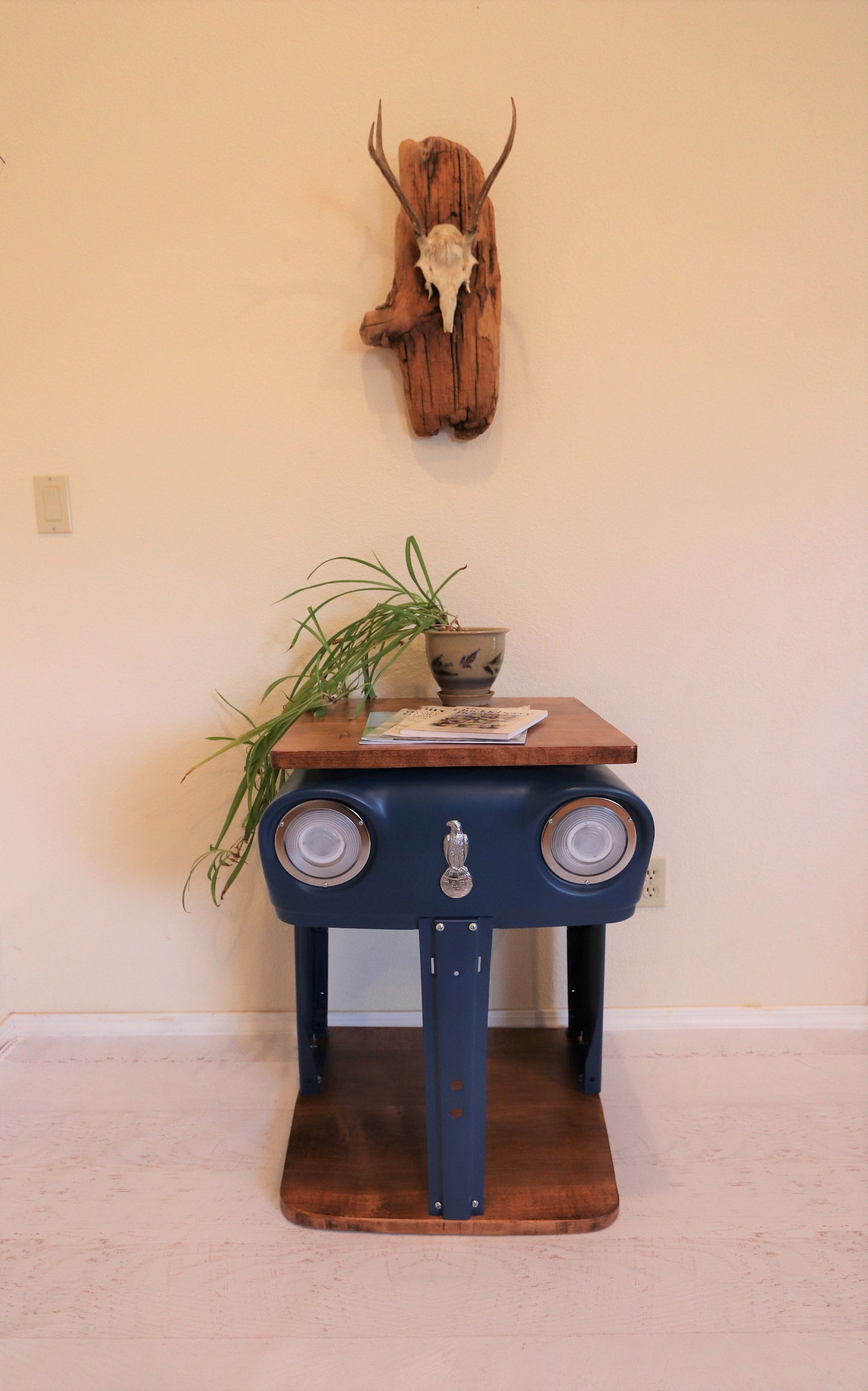 Case Tractor Grill Table with working headlights and a maple Etsy