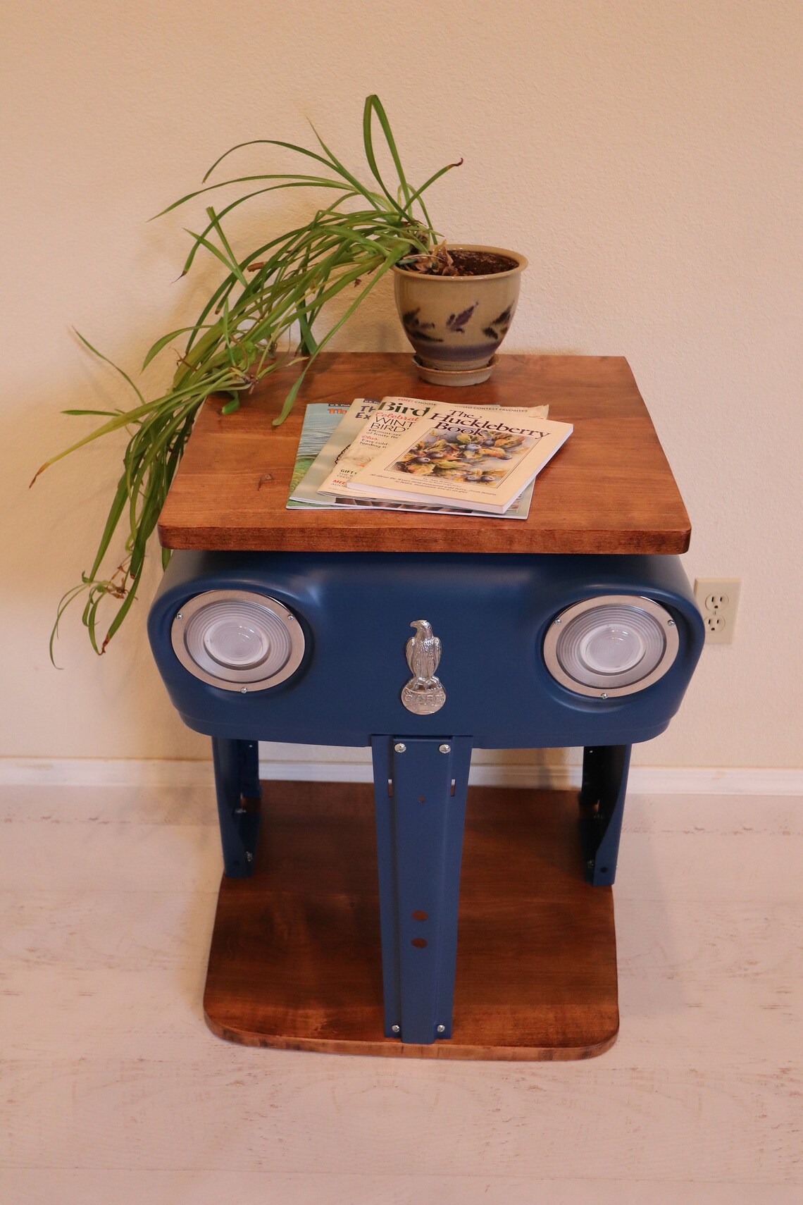 Case Tractor Grill Table with working headlights and a maple Etsy